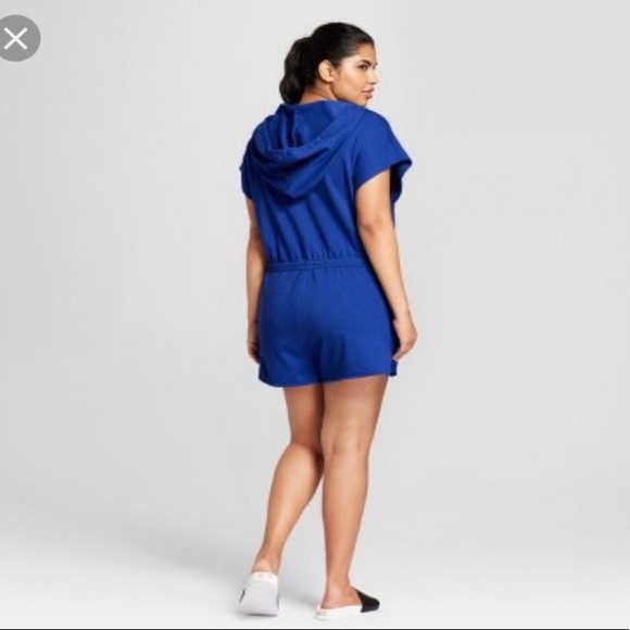 NWT Hunter for Target Zip Up Hooded Romper Jumpsuit shorts Sz XL - Picture 3 of 16